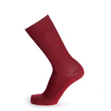 Les Mailles Piquées - chaussettes homme - coton bordeaux