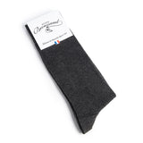 Les Mailles Piquées - chaussettes homme - coton gris