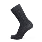 Wool cable-knit anthracite
