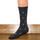 Les Epicuriens 2 - chaussettes homme - coton gris