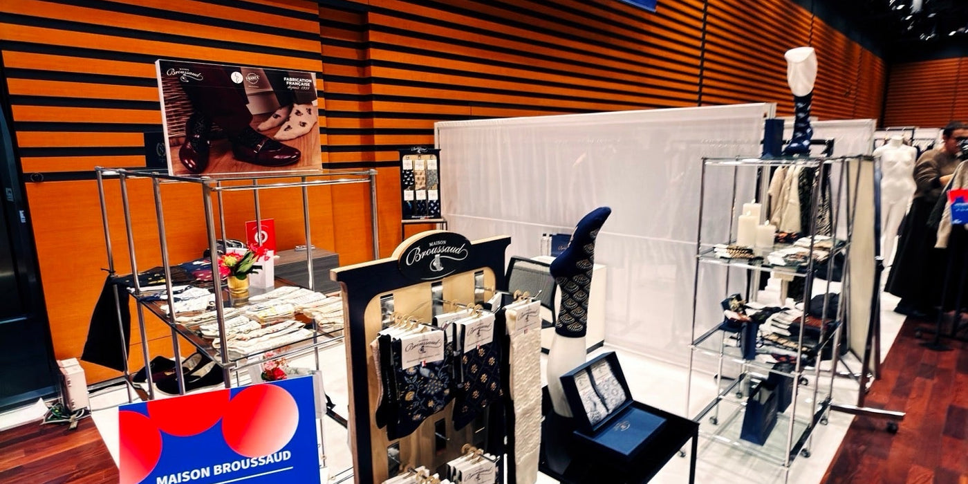 Our Maison Broussaud socks in Tokyo : a look back at the Mode in France 2026 trade show