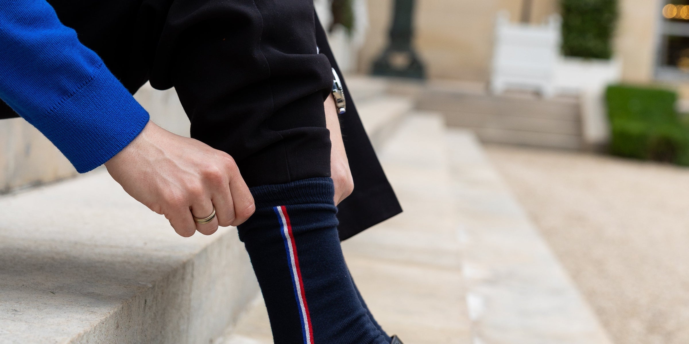 Nouveauté de notre collection Élysée : le modèle Baguette Bleu Blanc Rouge