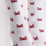 Armor-lux x Maison Broussaud crab socks - women's socks - white and red cotton