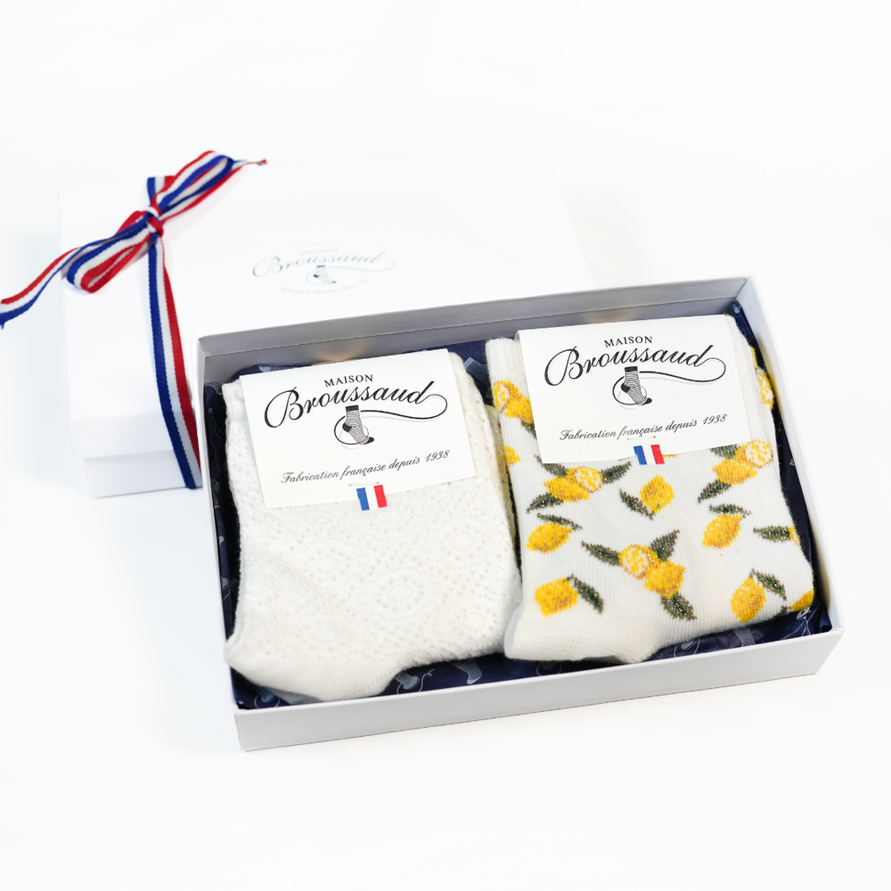 Coffret de chaussettes femme - Les Citrons