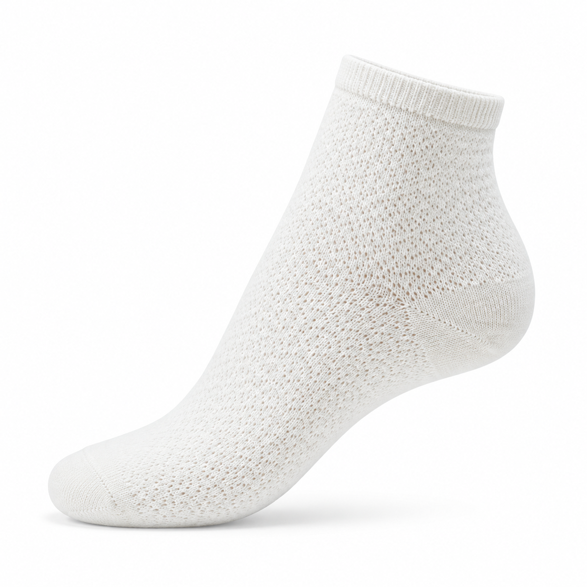 Mailles ajourées - women's socks - ecru wool
