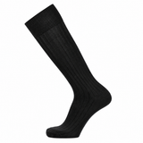 Les Côtelées - men's socks - black cotton