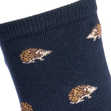 Hedgehogs navy blue