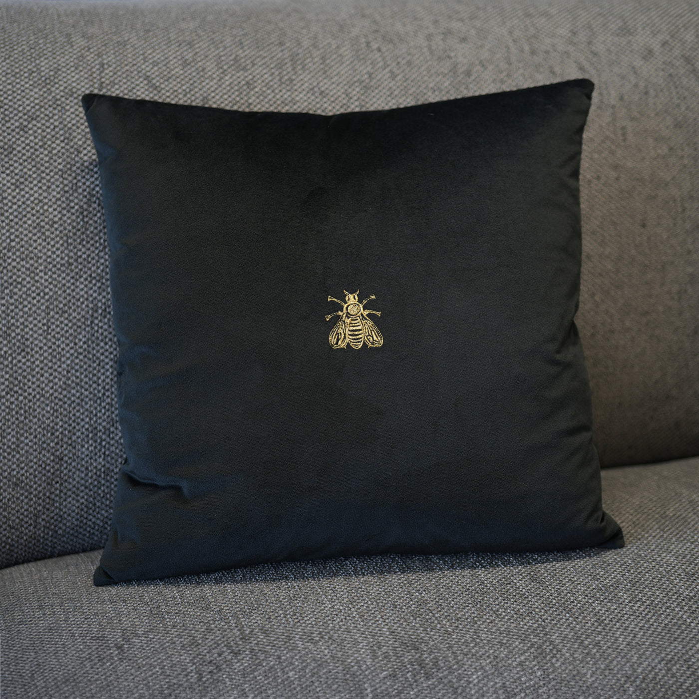 Napoleon 1 bee embroidered cushion