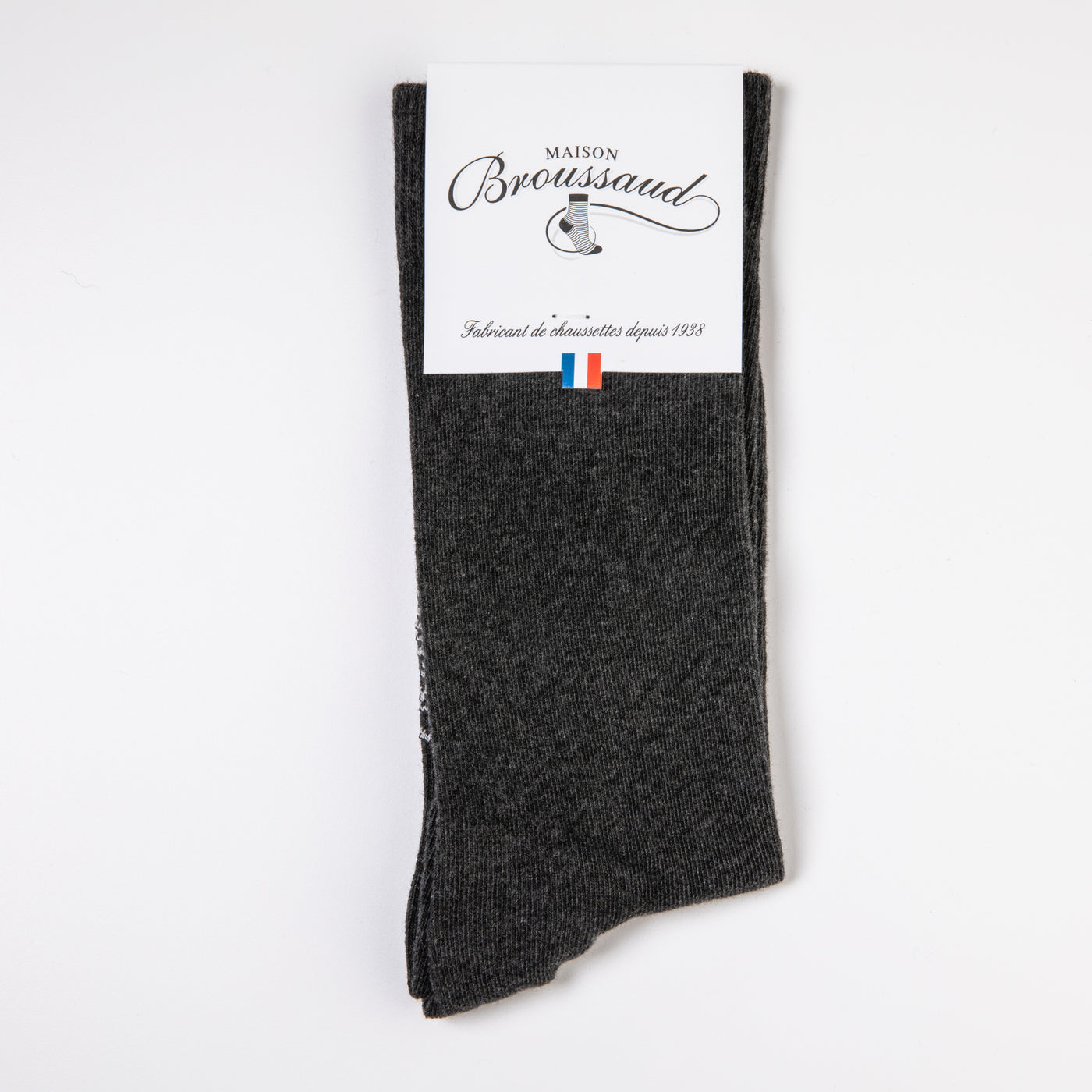 Plain anthracite socks