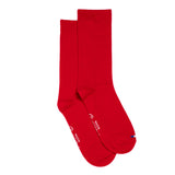 Plain red socks