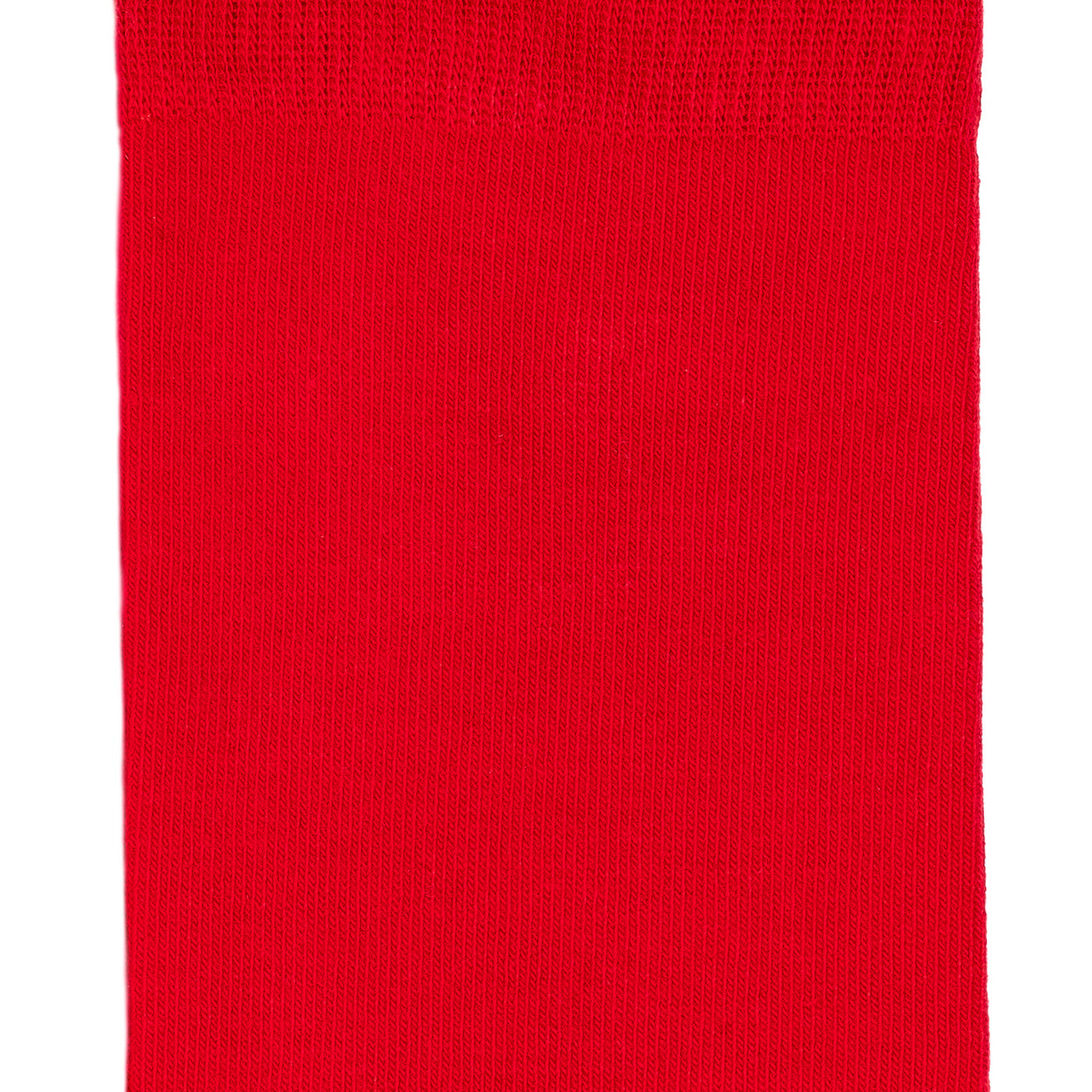 Chaussettes unies rouges