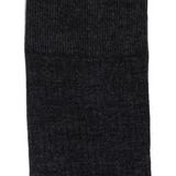 Les côtelées fines - chaussettes homme - coton anthracite