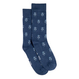 Les hippocampes - chaussettes homme - coton bleu