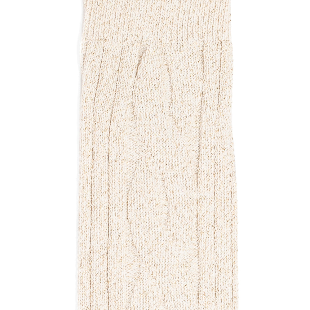 Les torsades - chaussettes femme - coton blanc