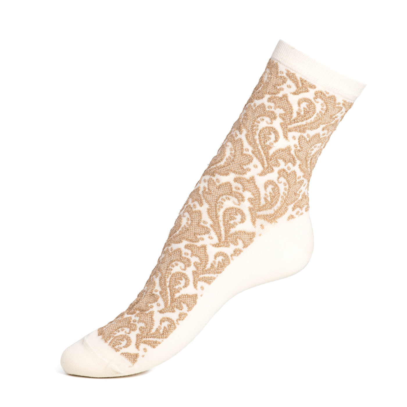 The volute - women's socks - ecru cotton