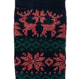 Les Jacquard Noël Marine Vert et Rouge