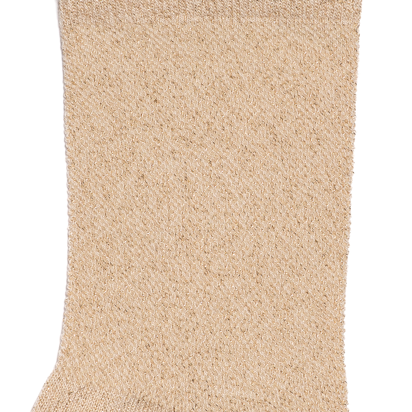 The scalloped - women's socks - beige cotton