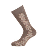 La perse - chaussettes homme - coton marron