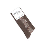 La perse - chaussettes homme - coton marron