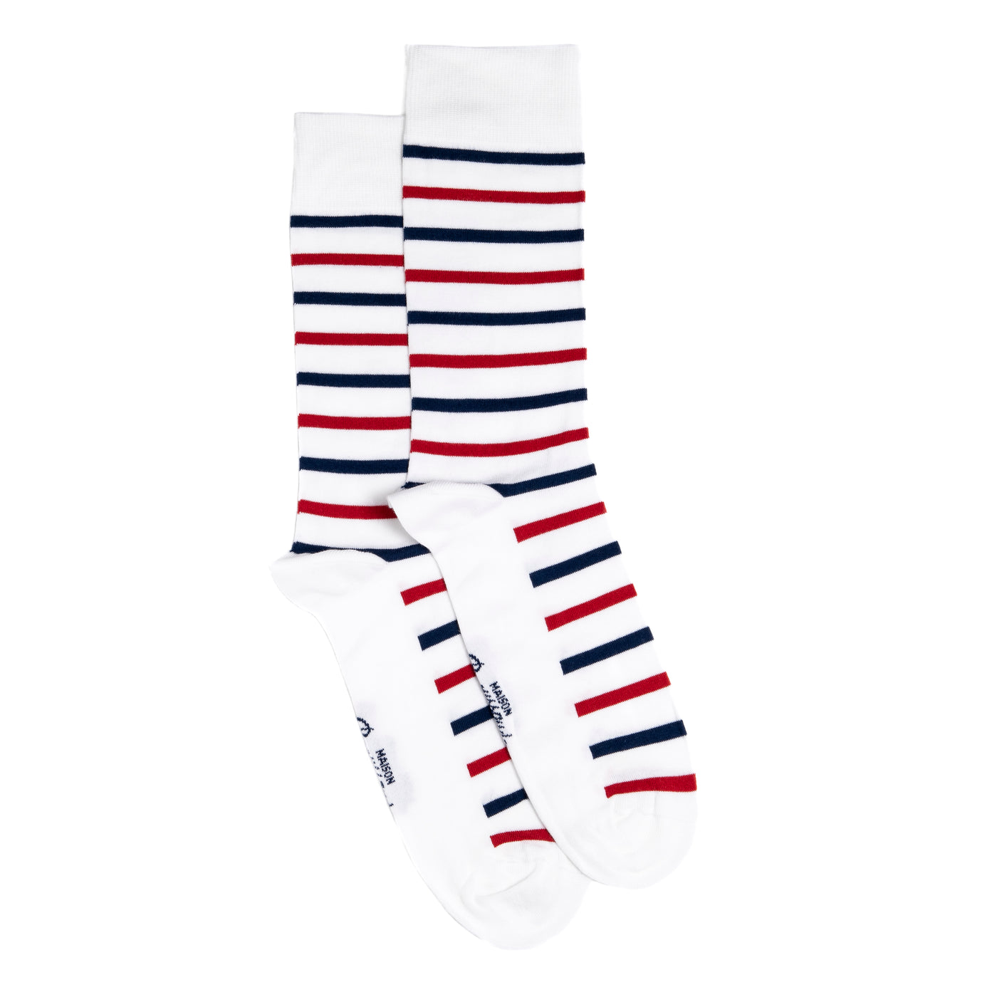 The sailor's shirt - men's socks - white cotton