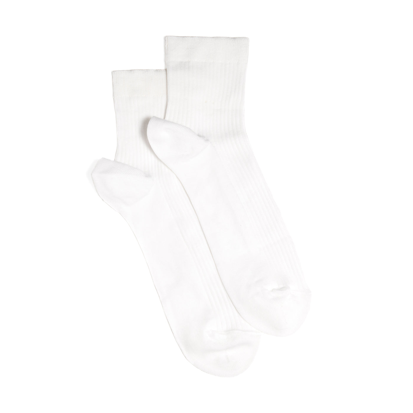 Thin socks - men's socks - white cotton