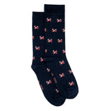 Crabs - men's socks - navy cotton