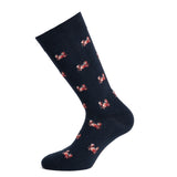 Crabs - men's socks - navy cotton