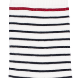 Les marinières Armor-lux x Maison Broussaud - chaussettes femme - coton écru marine rouge