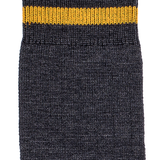Les côtelées Armor-lux x Maison Broussaud - chaussettes homme - laine anthracite