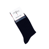 Les côtelées Armor-lux x Maison Broussaud - chaussettes homme - laine marine rouge