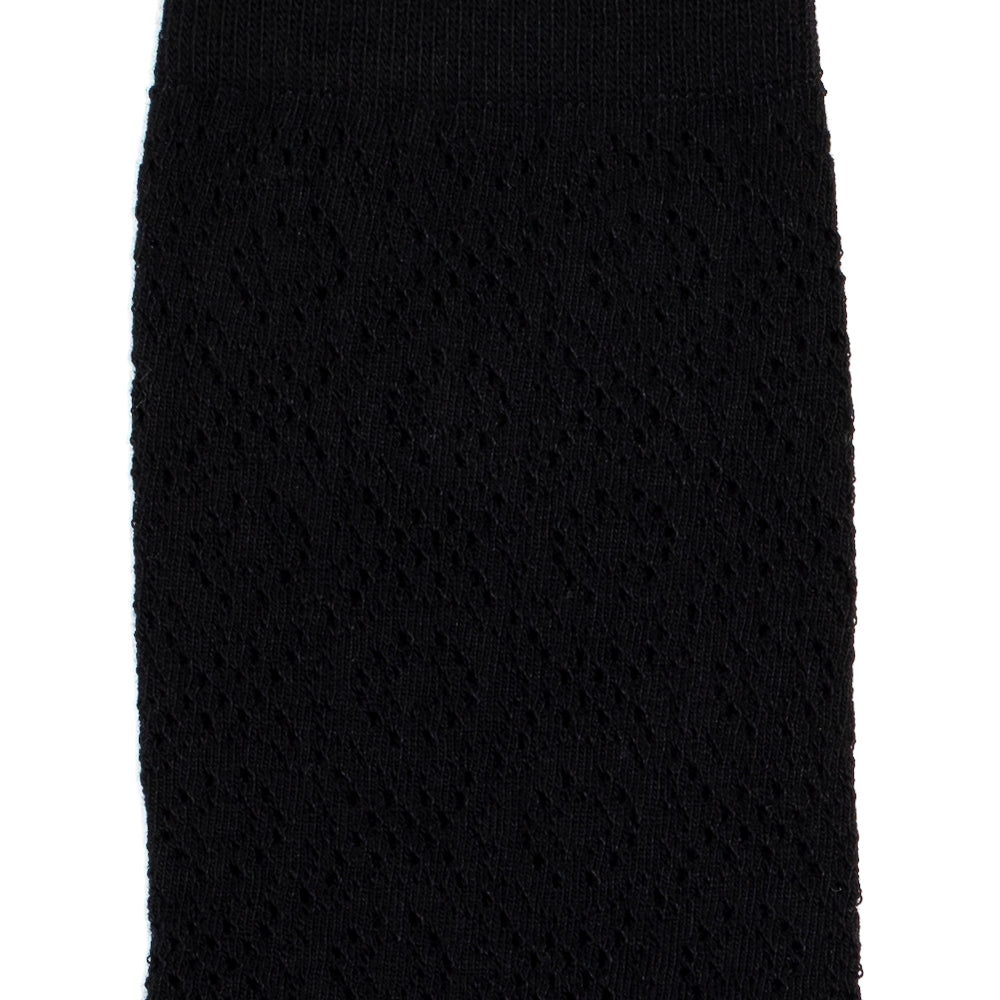 La dentelle - chaussettes femme - coton noir