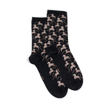 Les zèbres - chaussettes femme - coton noir