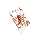Squirrels - women's socks - ecru wool