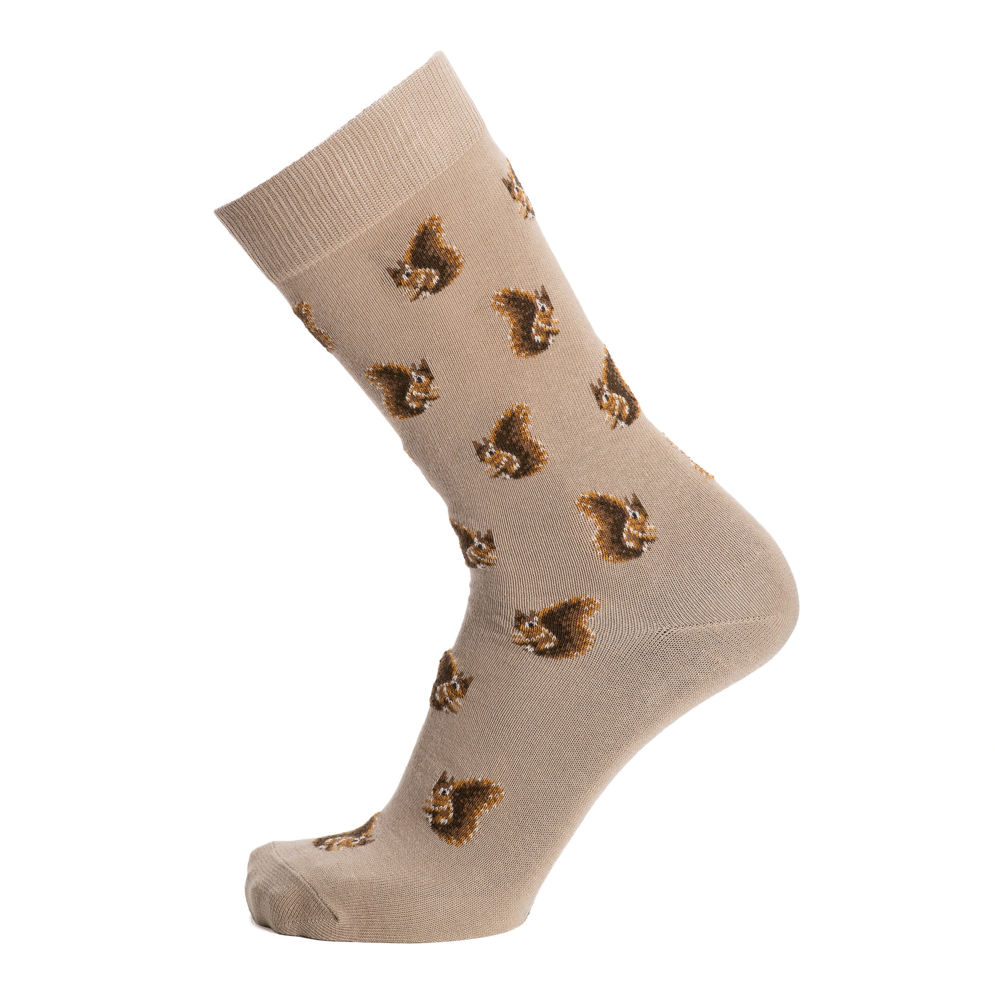 Les écureuils - chaussettes homme - coton écru