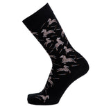 Les zèbres - chaussettes homme - coton noir