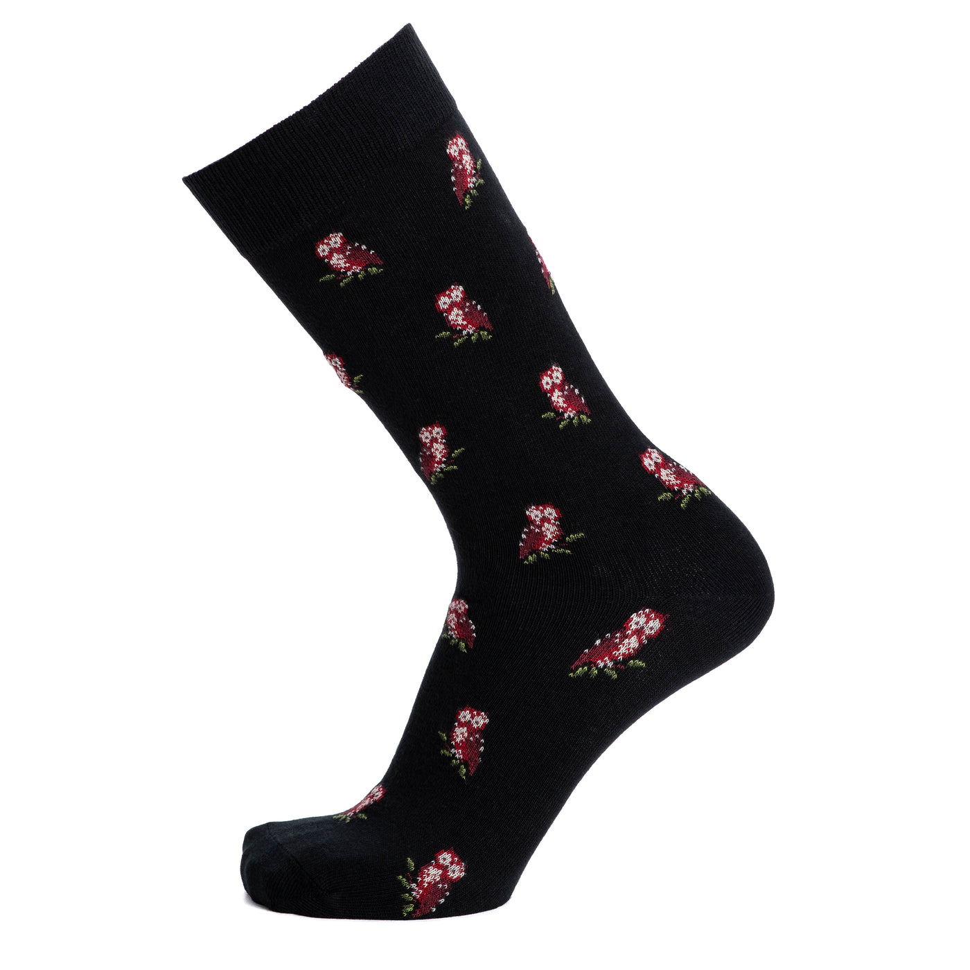 Les chouettes - chaussettes homme - coton noir