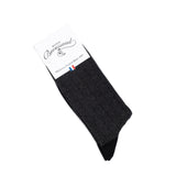 Les chevrons - chaussettes homme - coton noir