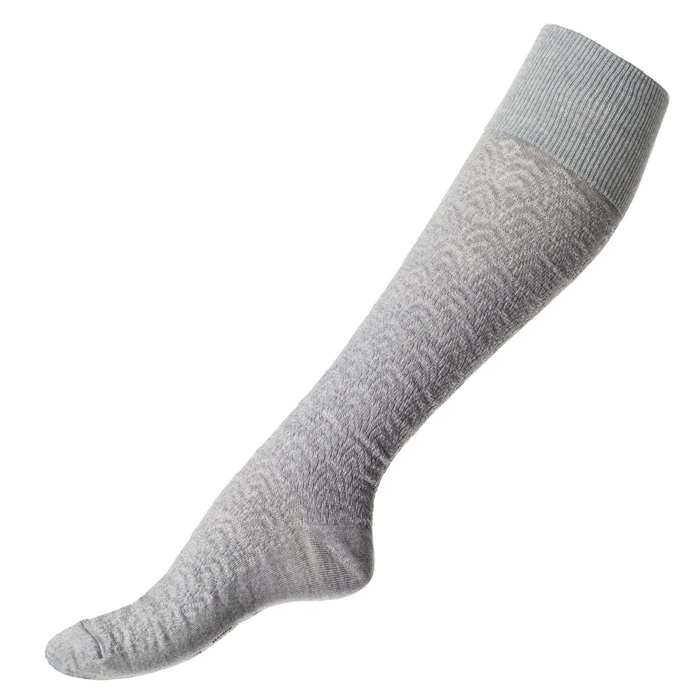 Les seigaiha - chaussettes femme - laine mérinos gris