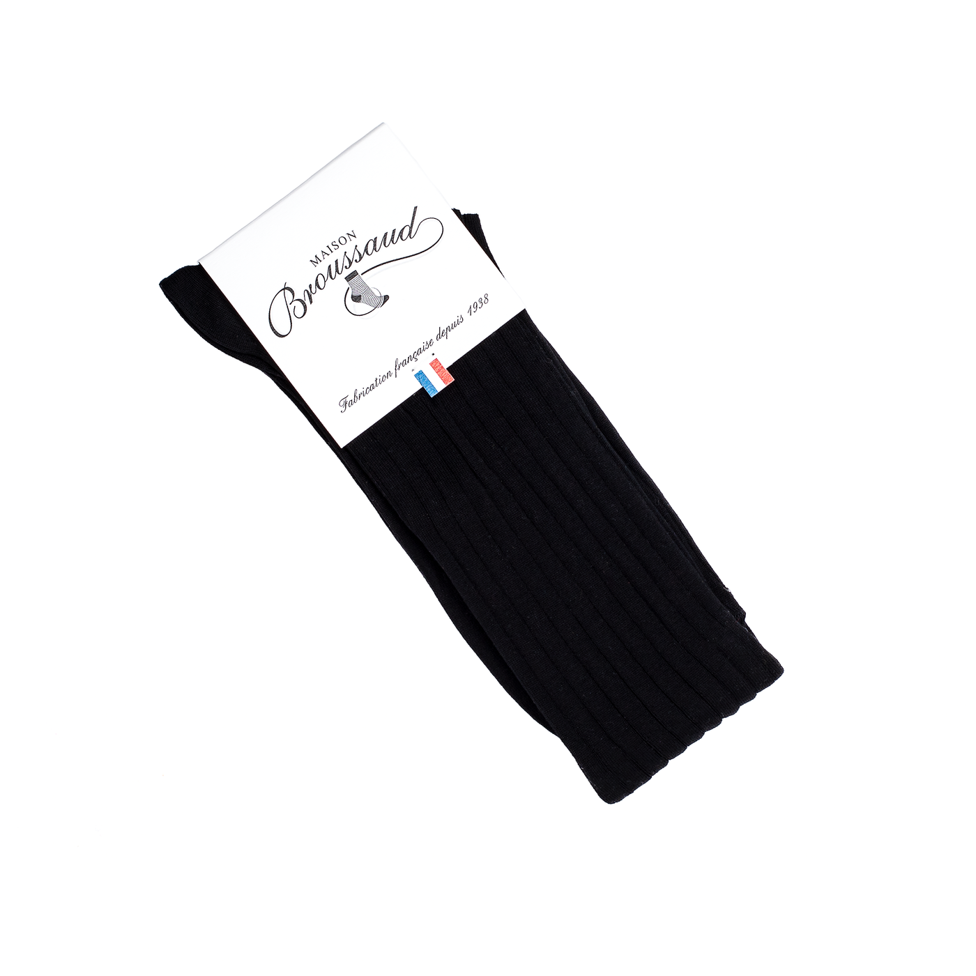 La fil d'Ecosse - chaussettes homme - coton mercerisé noir