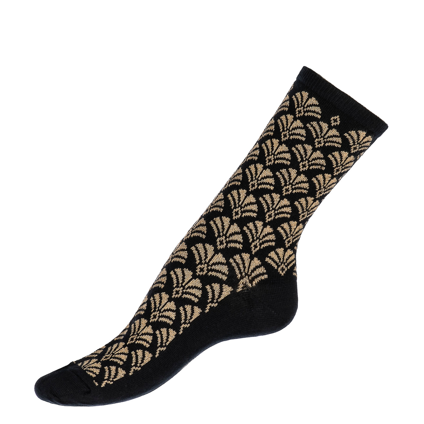 Les art-déco - chaussettes femme - coton noir