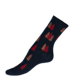Les sapins - chaussettes femme - coton marine