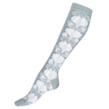 Les fleurs - chaussettes femme - coton pluie