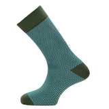 La maille-fantaisie - chaussettes homme - coton kaki