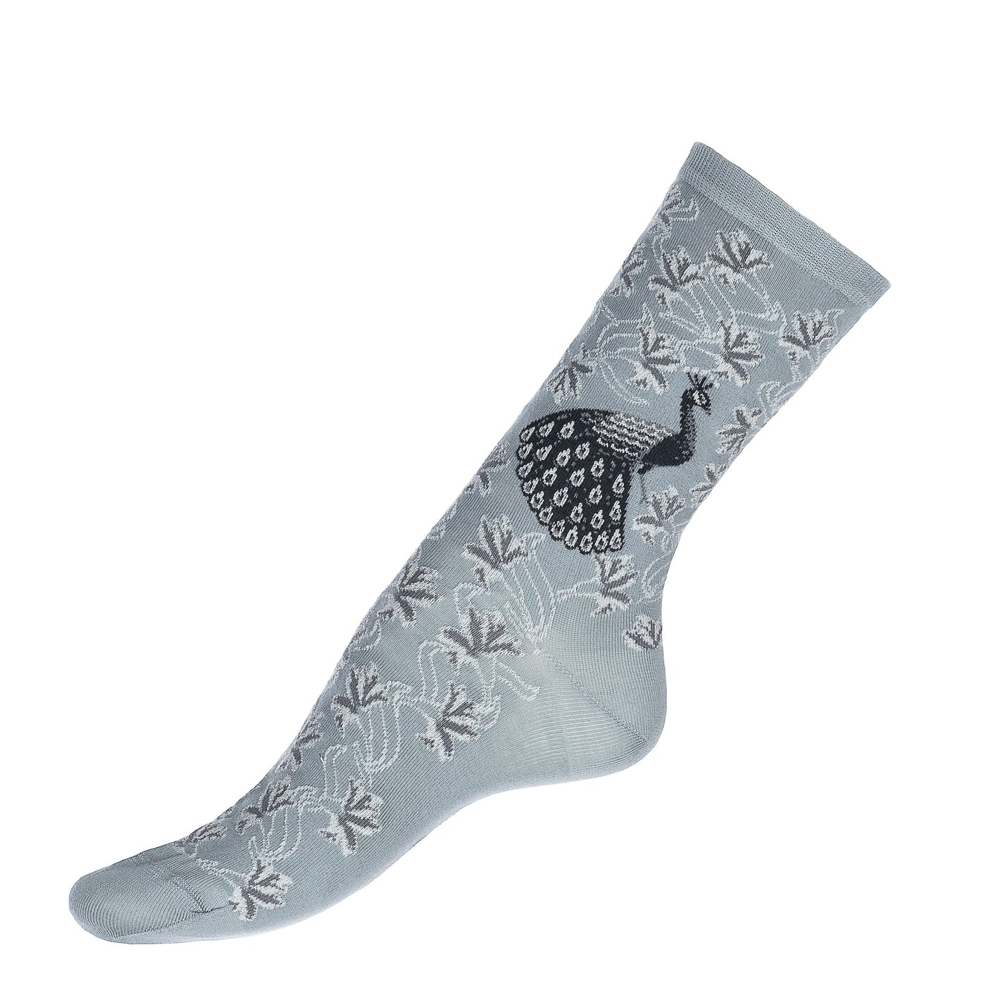 Les paons - chaussettes femme - coton pluie