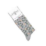 Les vignes - chaussettes homme - coton gris