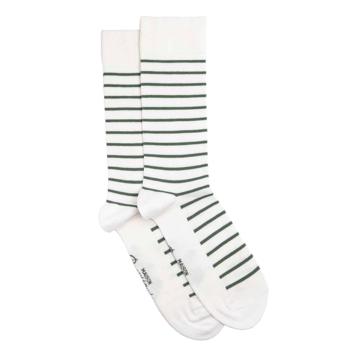 La marinière - chaussettes homme - coton blanc