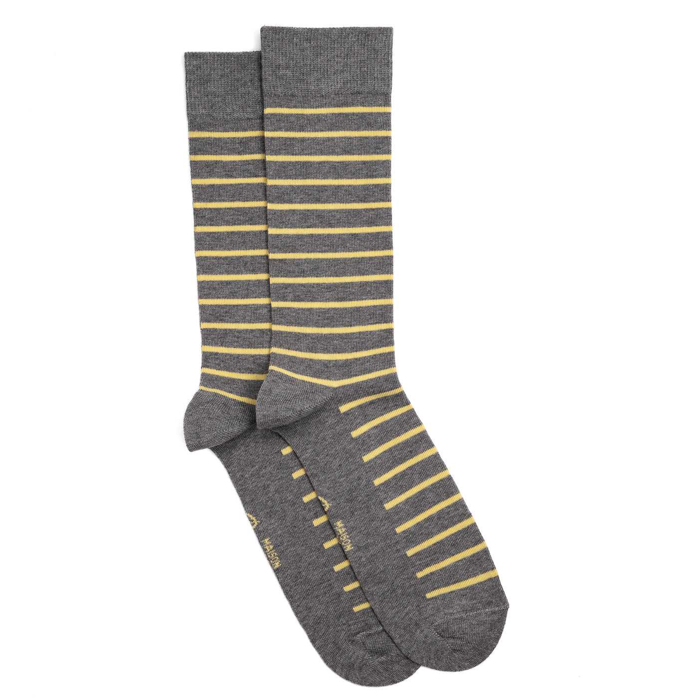 La marinière - chaussettes homme - coton gris