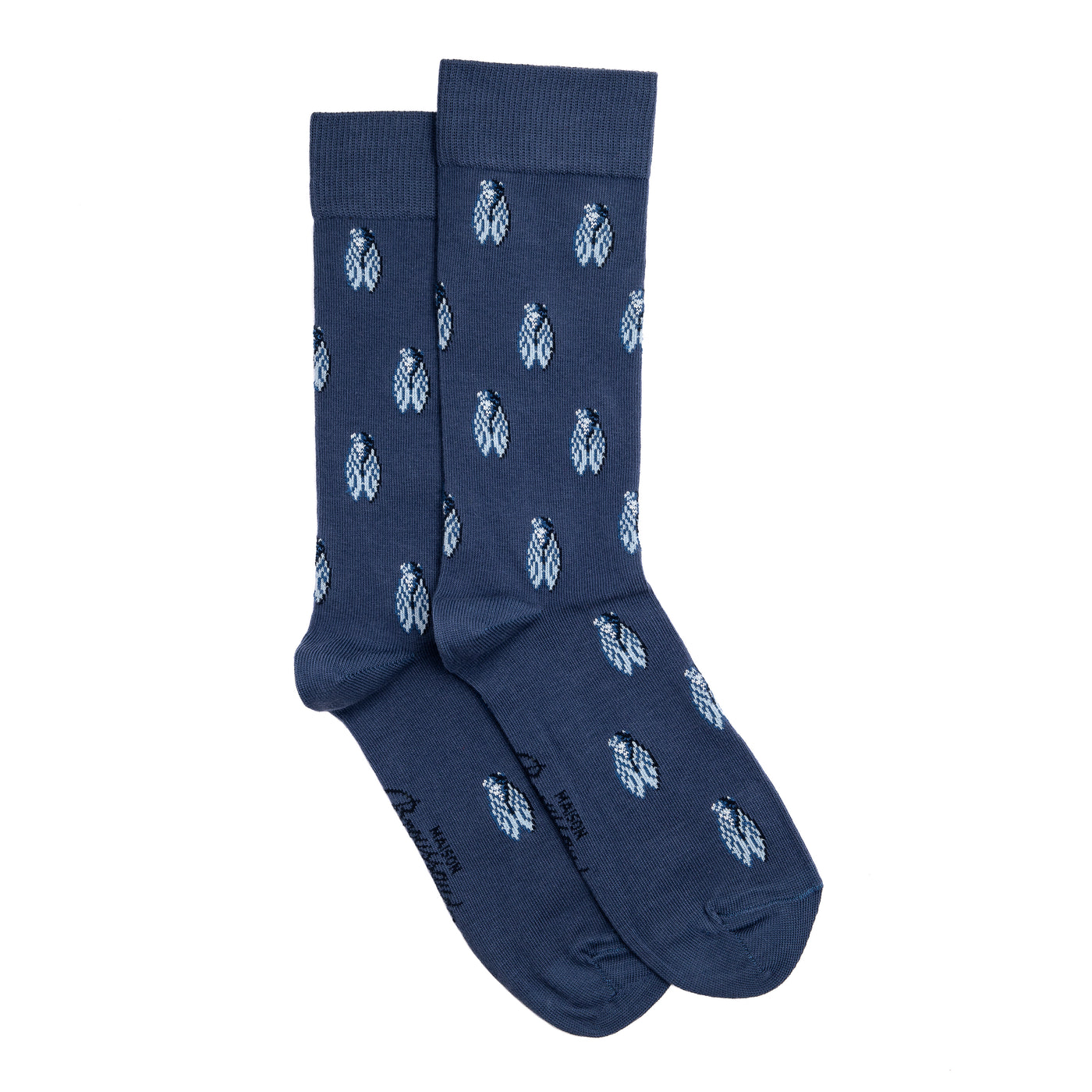 Les cigales - chaussettes homme - coton bleu