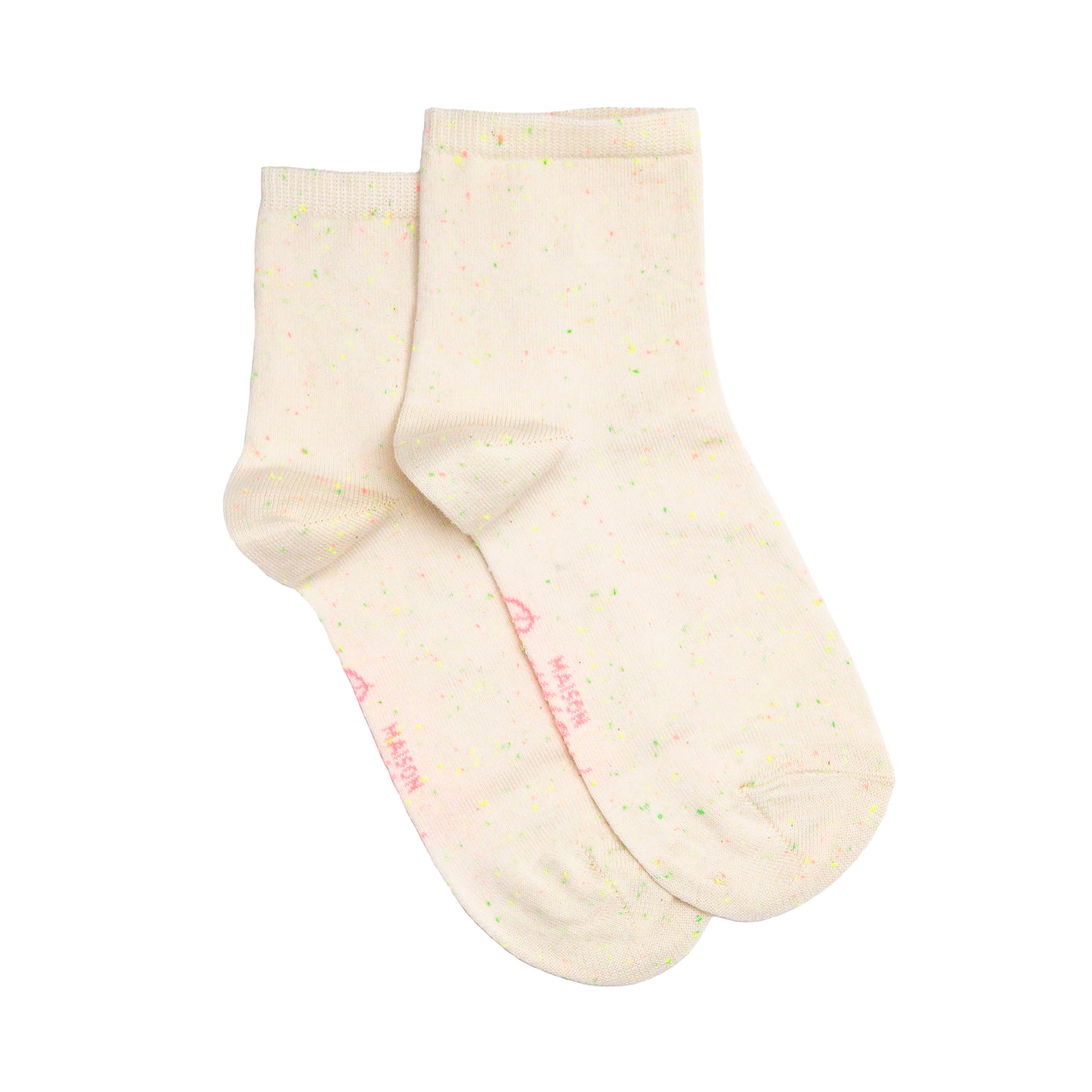 La mouchetée - chaussettes femme - coton écru