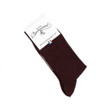Fine ribbed - men's socks - black cotton